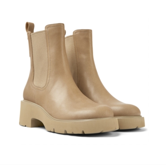 Camper Milah beige Chelsea leather boots size 38 - Picture 11 of 11